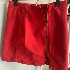 Free people skirt red